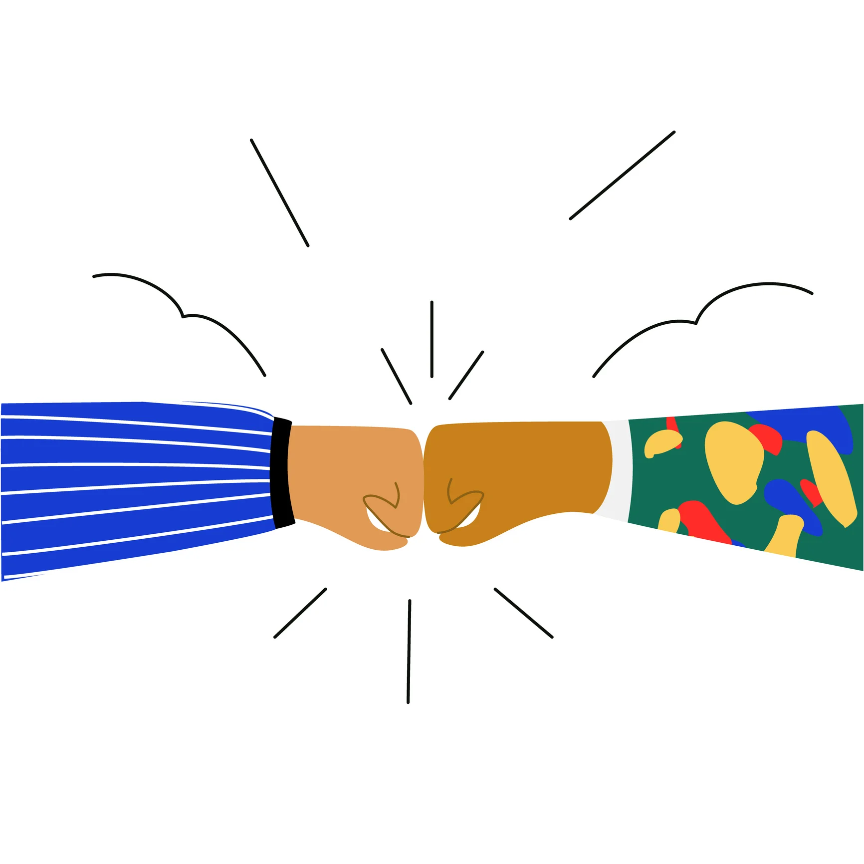 Team partnership and collaboration illustration