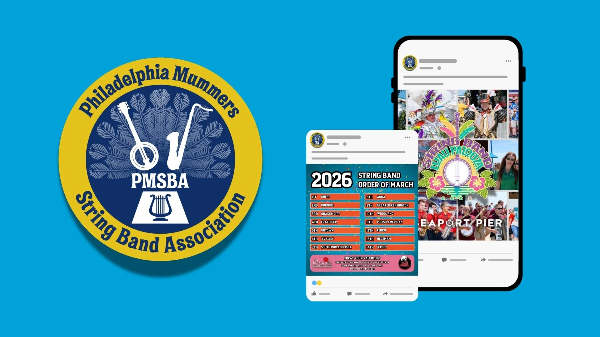 Philadelphia Mummers String Band Association social media managed by Unparalleled Developers
