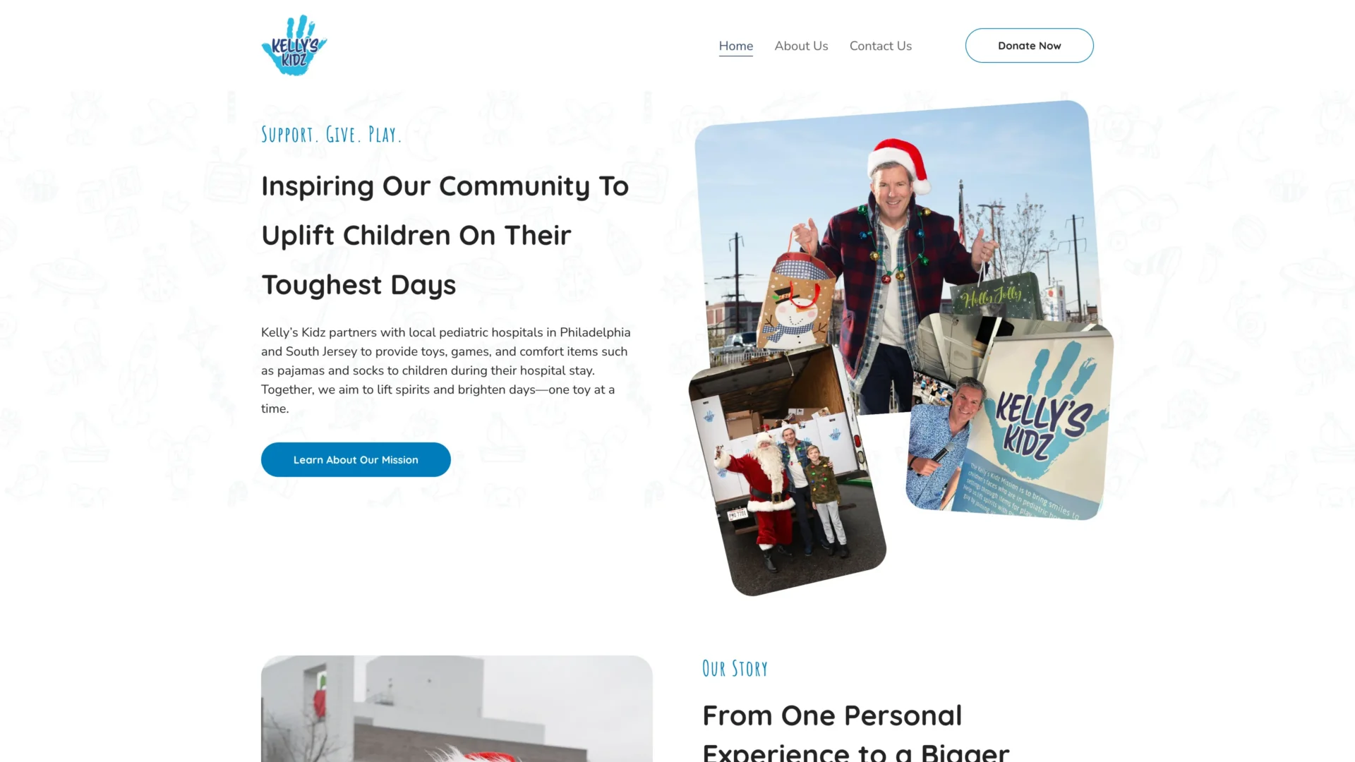 Kelly's Kidz website designed by Unparalleled Developers, LLC