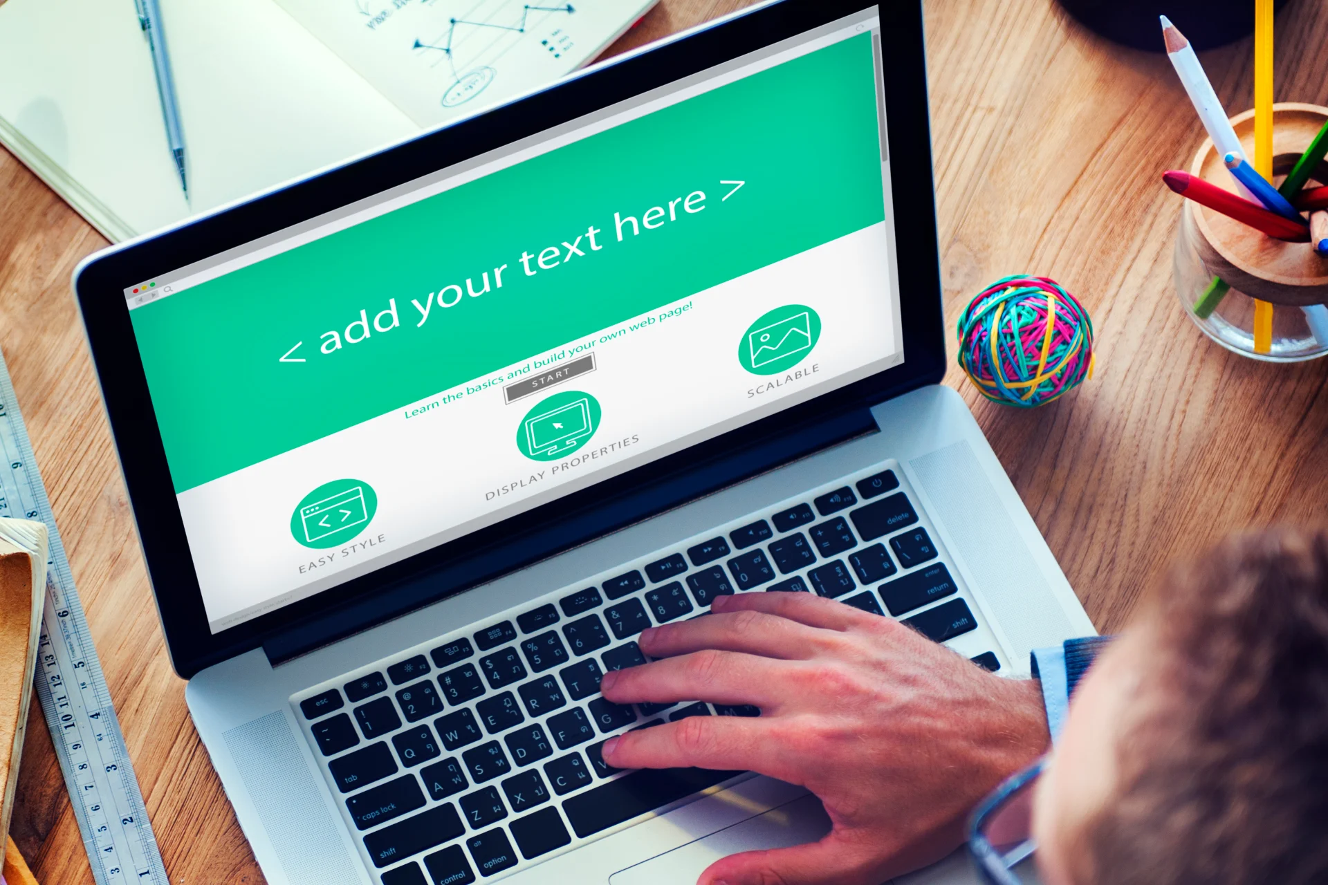 diy Person using D.I.Y. website builder