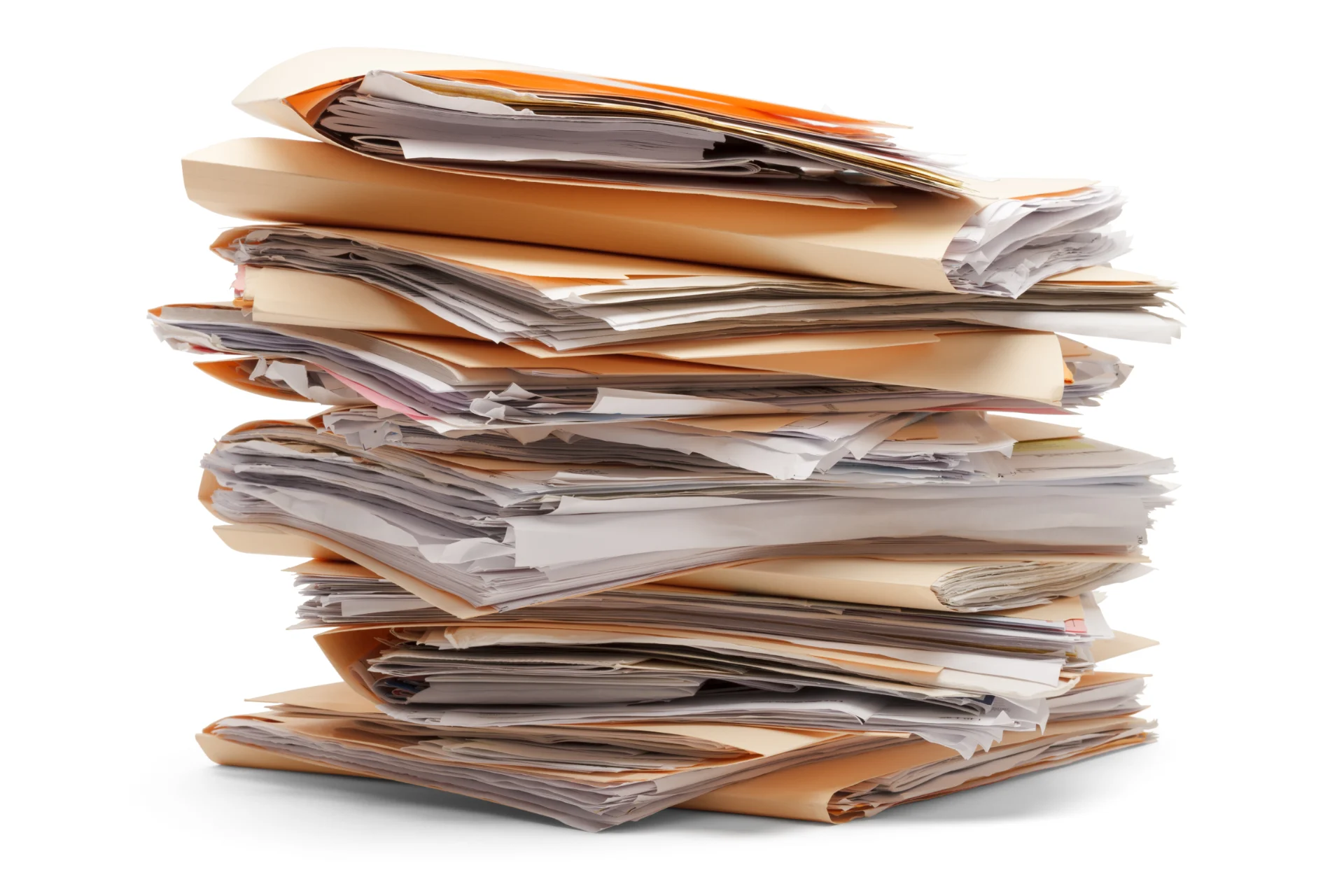 folderstack Stack of papers in folders